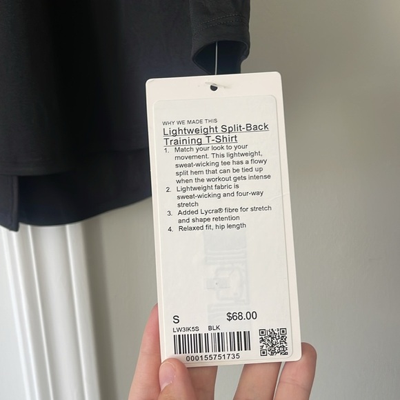 NWT Lululemon Lightweight Split Back Training T-Shirt - Picture 6 of 6